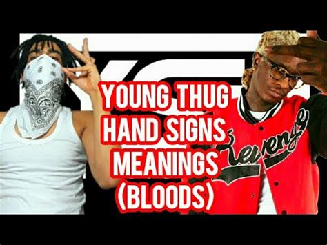 ysl handsign|young thug gang signs.